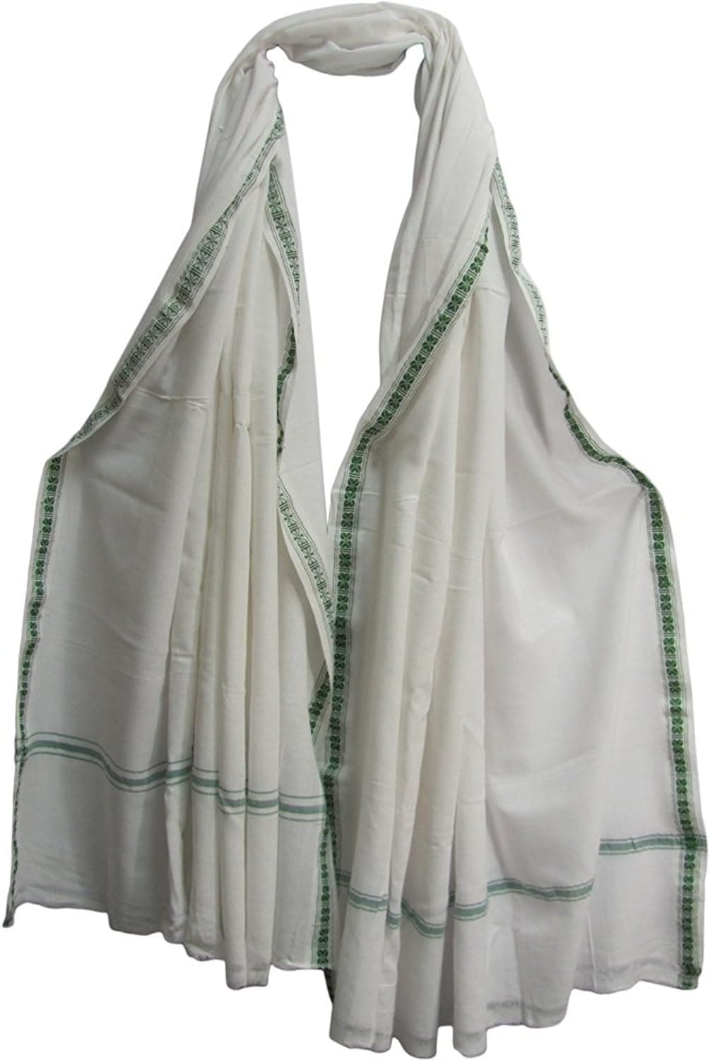 Indian Cotton Yoga Meditation Prayer Shawl Wrap Scarf Fabric (47 x 90)