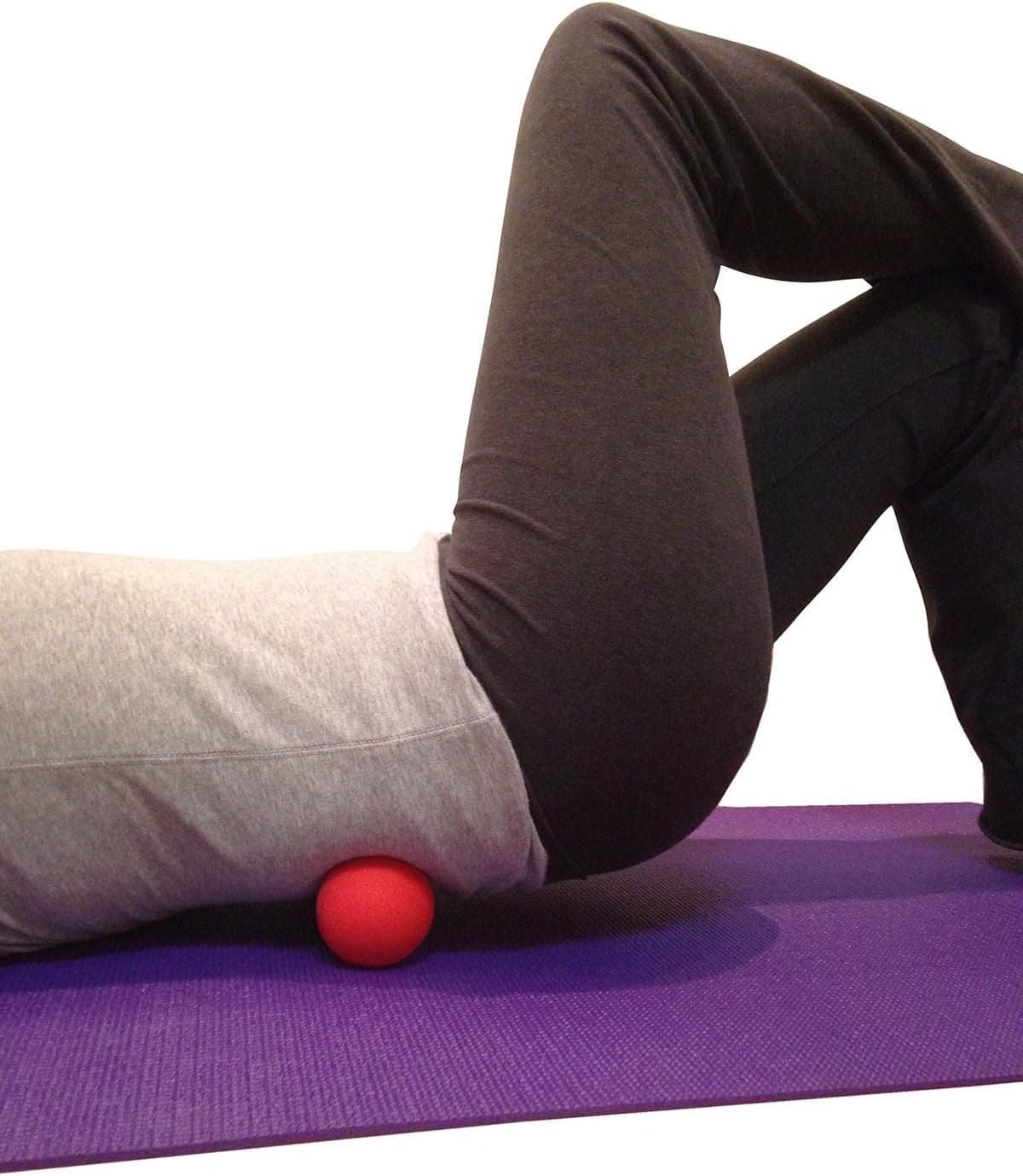 Massage Lacrosse Balls for Myofascial Release, Trigger Point Therapy, Muscle Knots, Set of 2 Firm Balls (Blue and Red)
