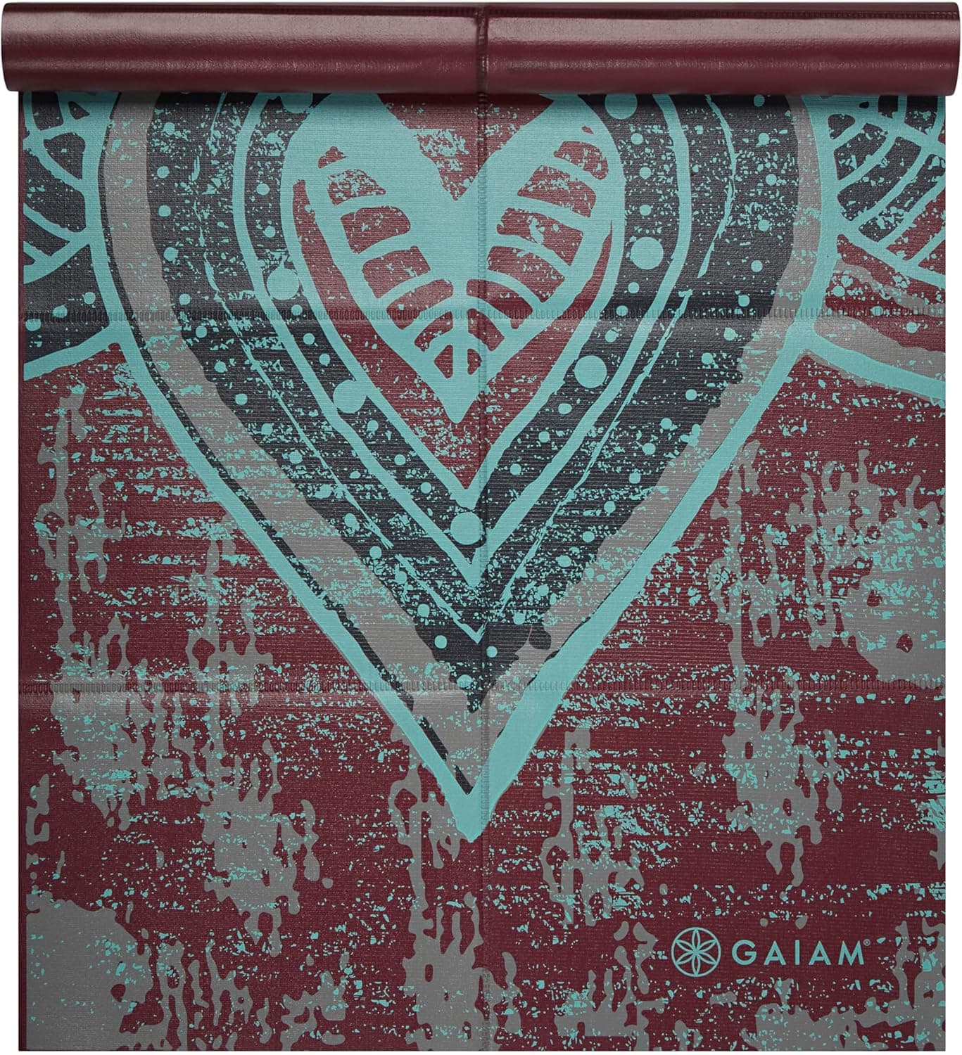 Gaiam Yoga Mat Folding Travel Fitness and Exercise Mat, Foldable, Be Free, 2mm