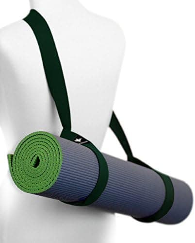 Pelikus Yoga Mat Sling Carry Strap - Adjustable, Durable, Cotton (Deep Forest)