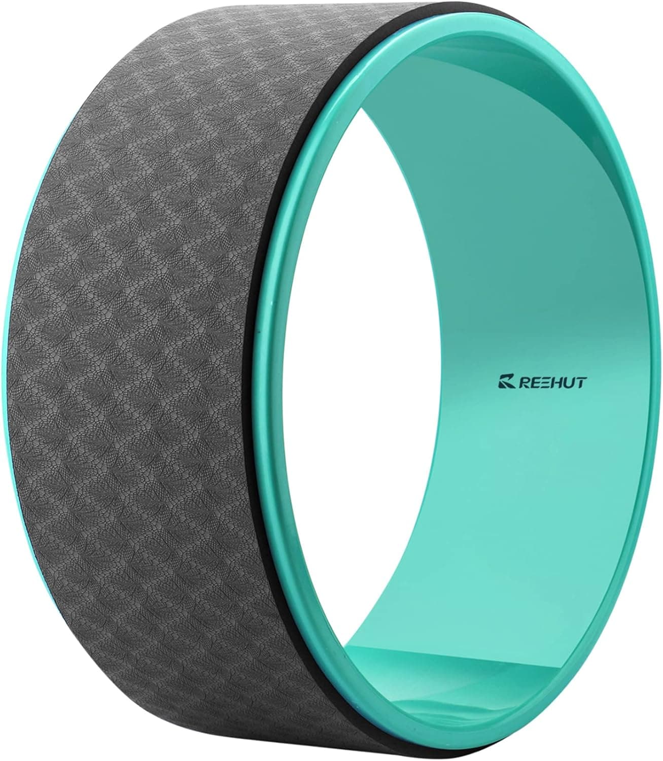 Reehut Yoga Wheel 12.6 x 5 Inch Strong Premium Back Roller and Stretcher with Thick Cushion