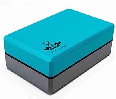 Heathyoga Yoga Blocks 2 Pack with Strap, High Density EVA Foam Block and Yoga Strap Set