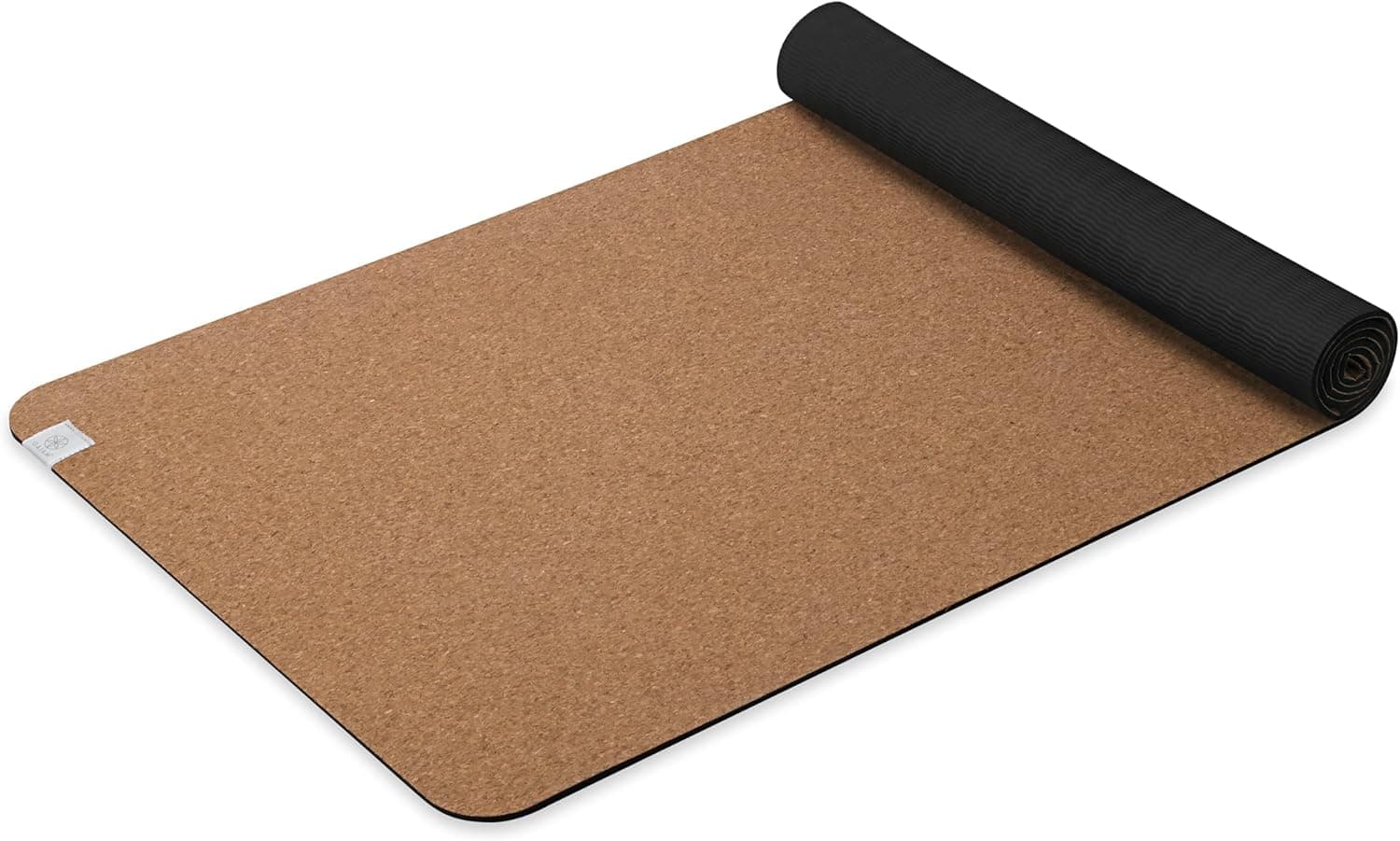 Gaiam Cork Yoga Mat with Non-Toxic TPE Rubber Backing, 68 x 24 Inch x 5mm