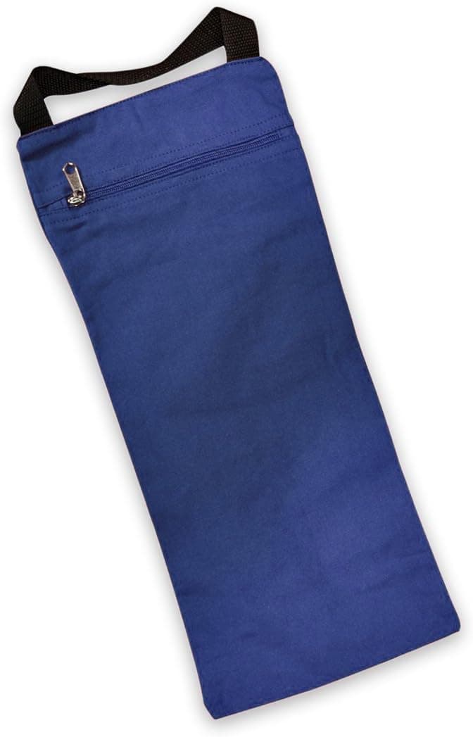 YogaAccessories Unfilled Sandbag for Yoga and Pilates, Blue