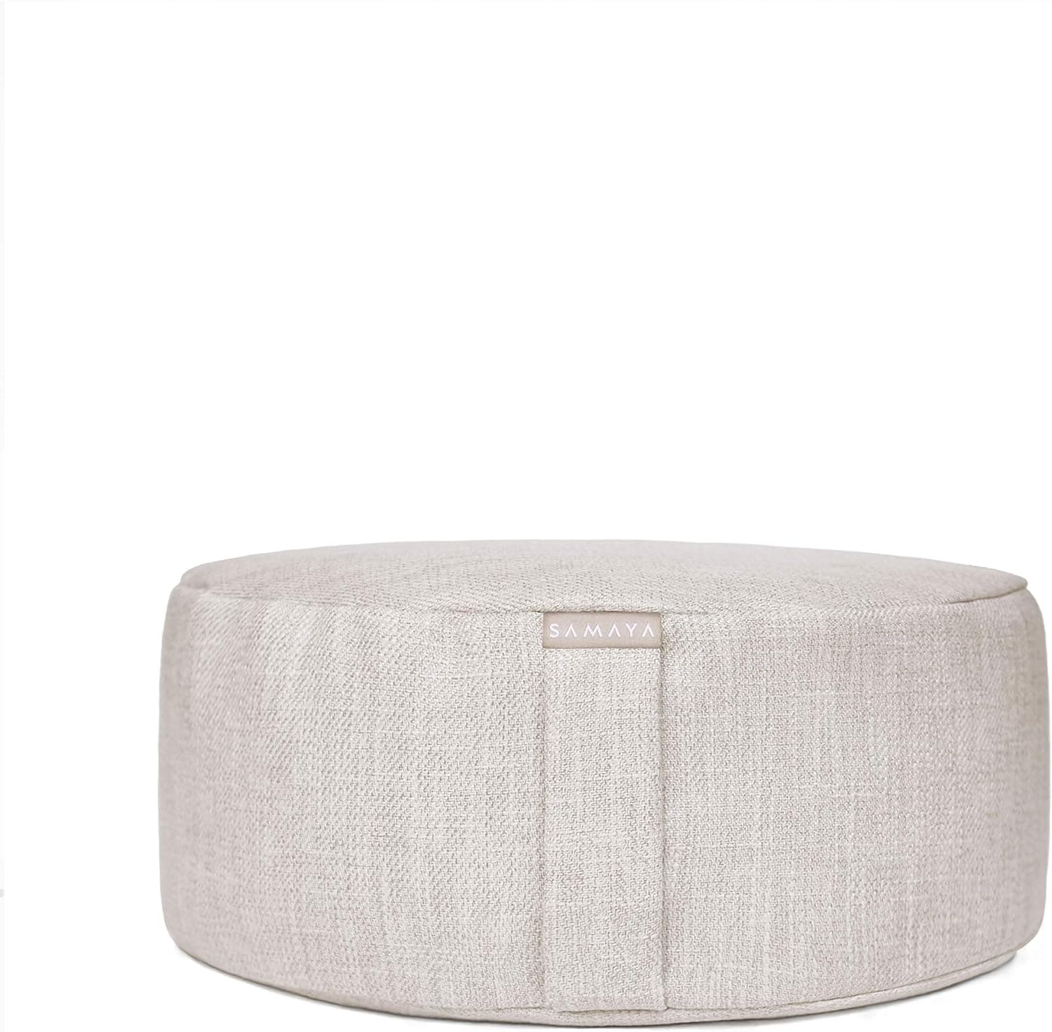 SAMAYA Meditation Cushion, Floor Pillow Zafu with Buckwheat Millet Filling, Made in USA