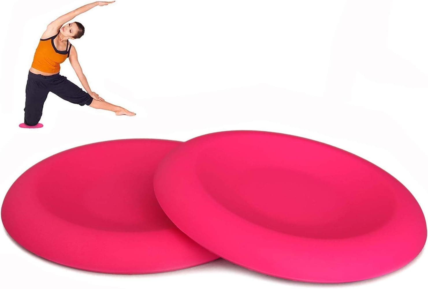 Yoga Knee Pads Full Silicone Yoga Mat for Elbow and Knee Support, Non-Slip Design, 2 Pack