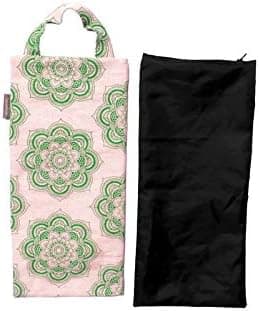 Yogalatest Yoga Sand Bag, Unfilled Portable Fillable Sandbag 7.5 x 17 Inch, Natural Green