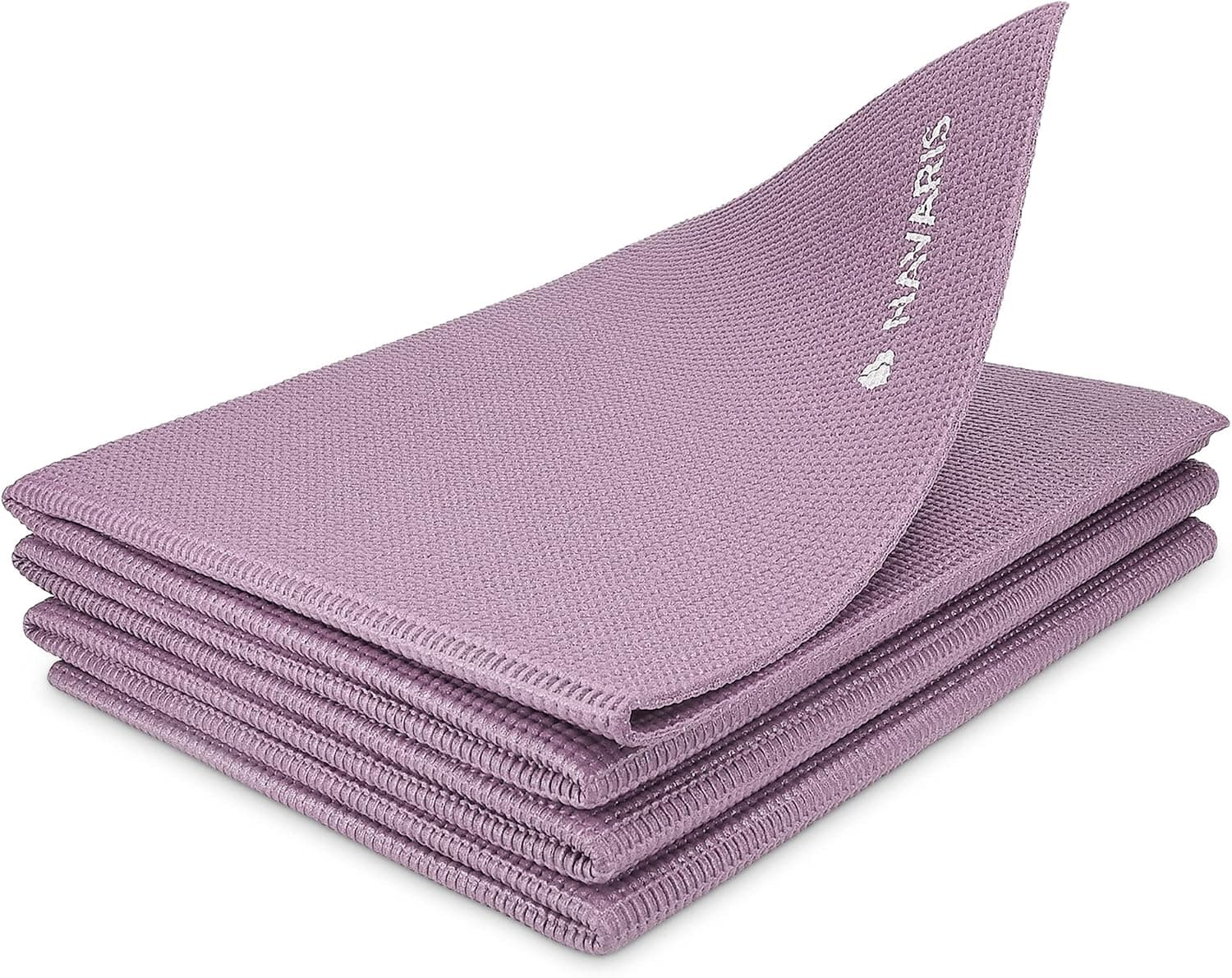 Navaris Foldable Yoga Mat for Travel, 1/8 Inch (4mm) Thick Non-Slip Folding Portable Mat