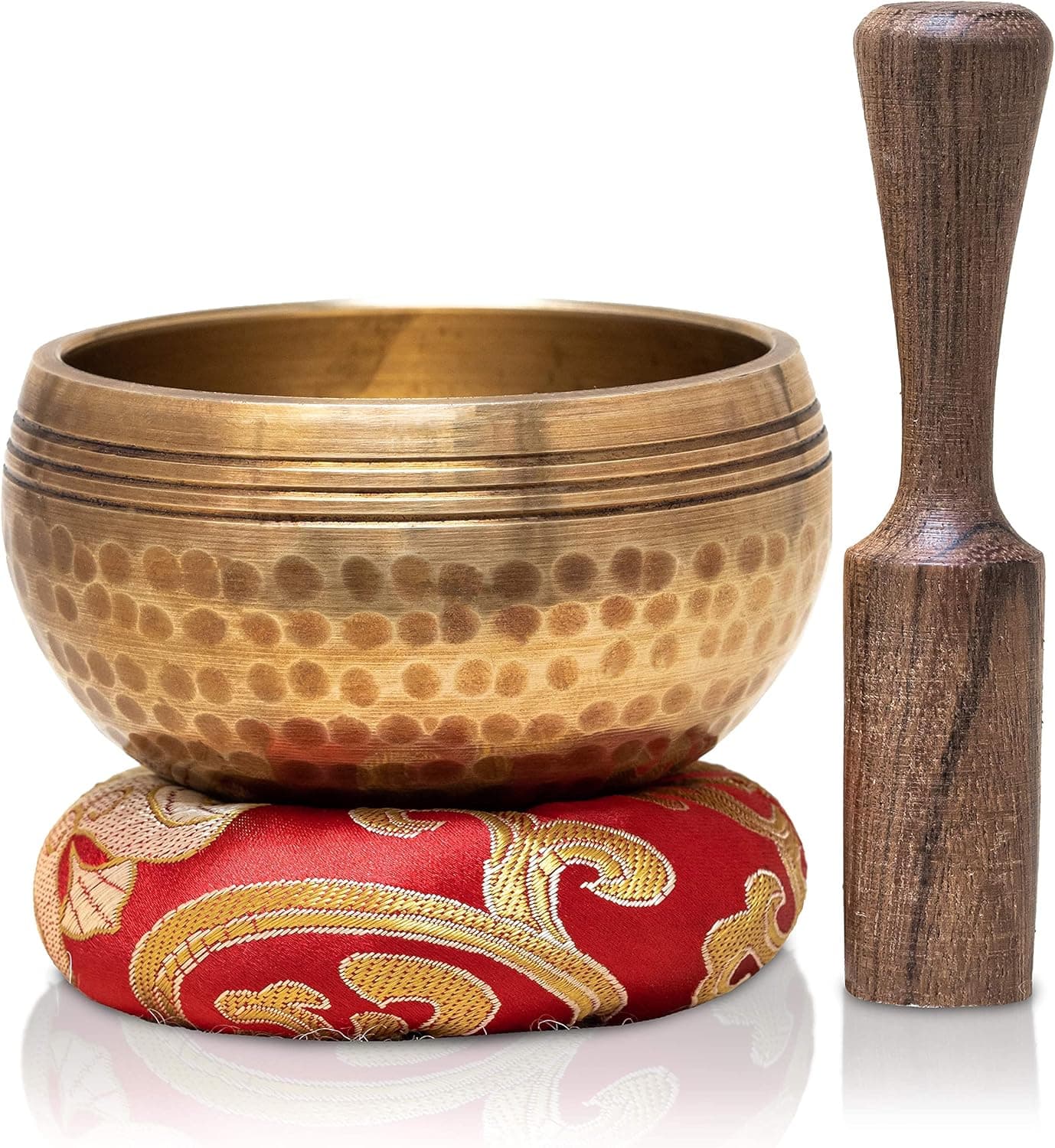 Himalayan Healing Tibetan Singing Bowls Set, Hand Hammered in Nepal for Yoga and Chakra Balancing