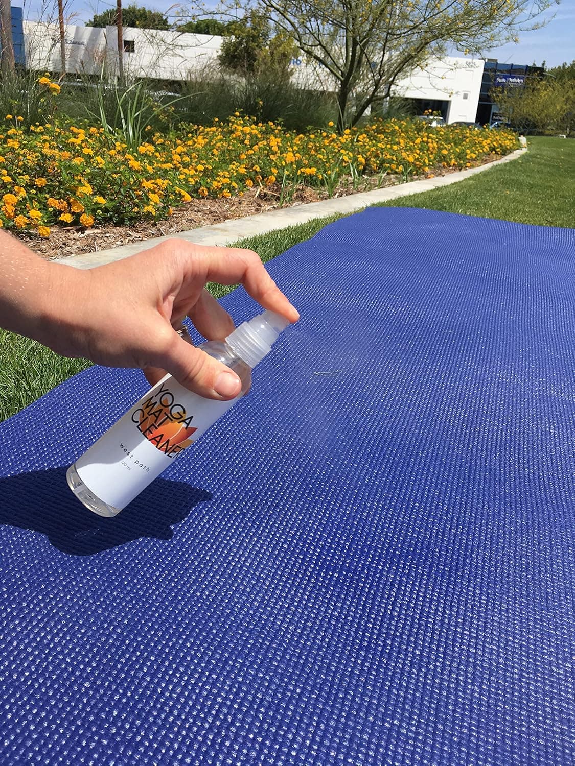 All Natural Yoga Mat Cleaner Spray - Biodegradable, Made in the USA, Eco Friendly Exercise Mat Wash and Deodorizer