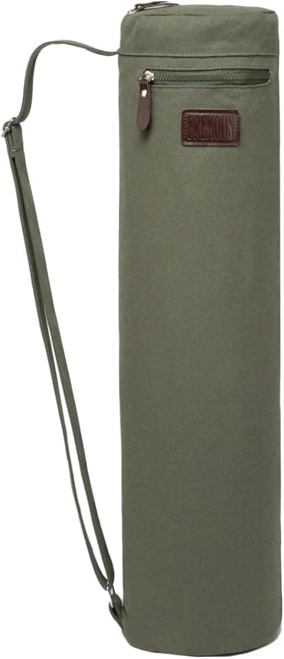 FREMOUS Yoga Mat Bag Carrier with Double Storage Pocket and Adjustable Shoulder Strap