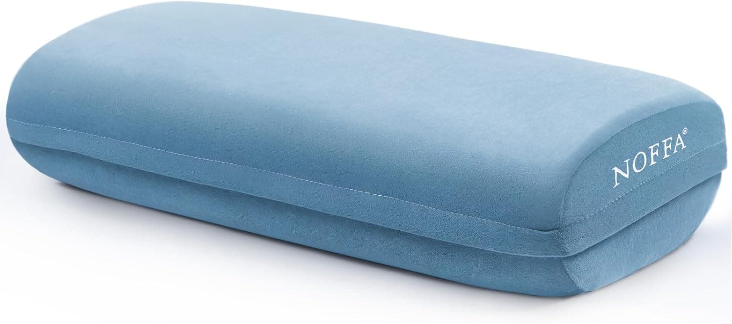 NOFFA Yoga Bolster Pillow for Yin Yoga, Pilates, Meditation Support Cushion with Washable Cover
