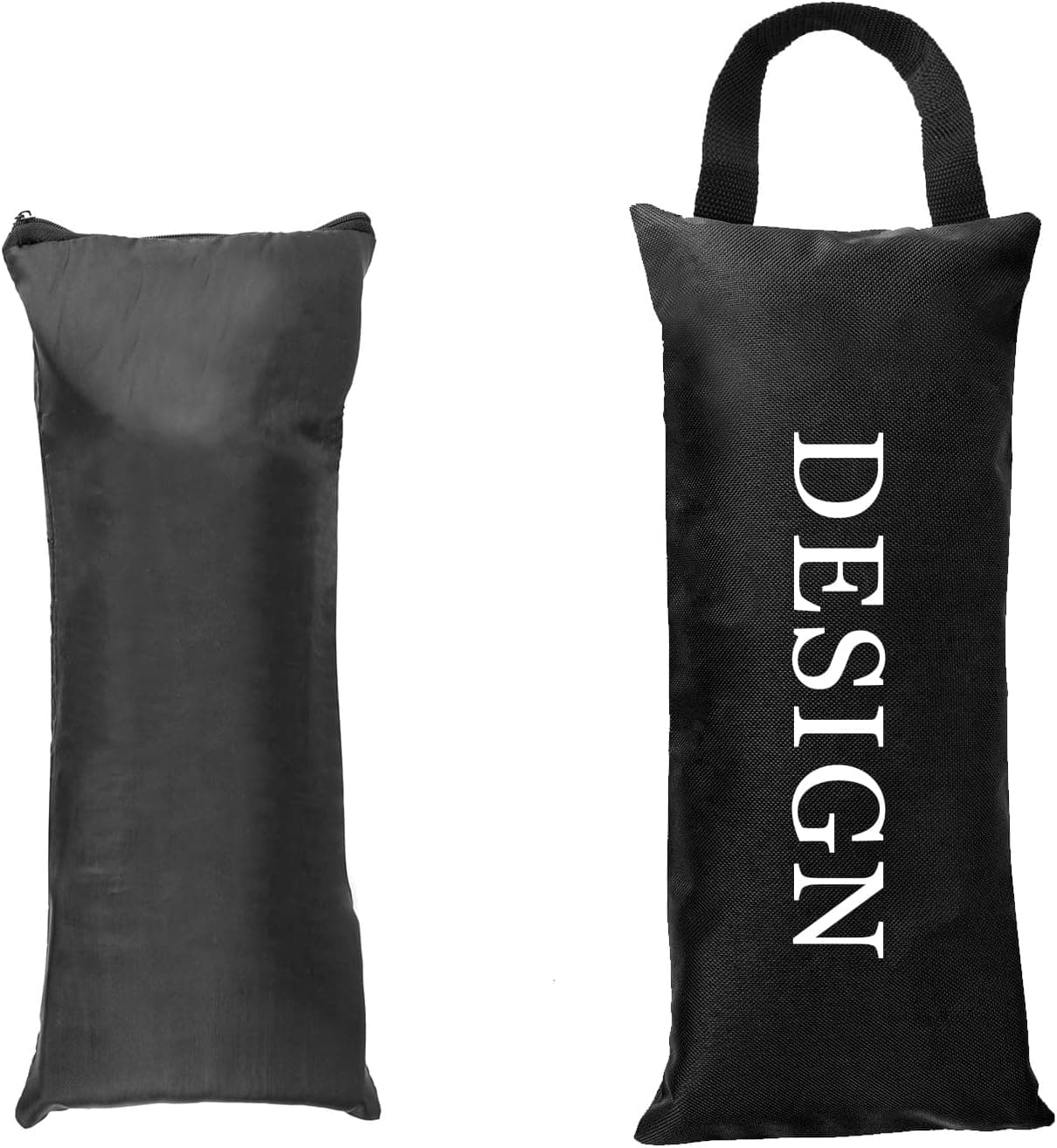 Muka Yoga Sandbag Weighted Fitness Sand Bag, 600D Oxford Cloth, Black