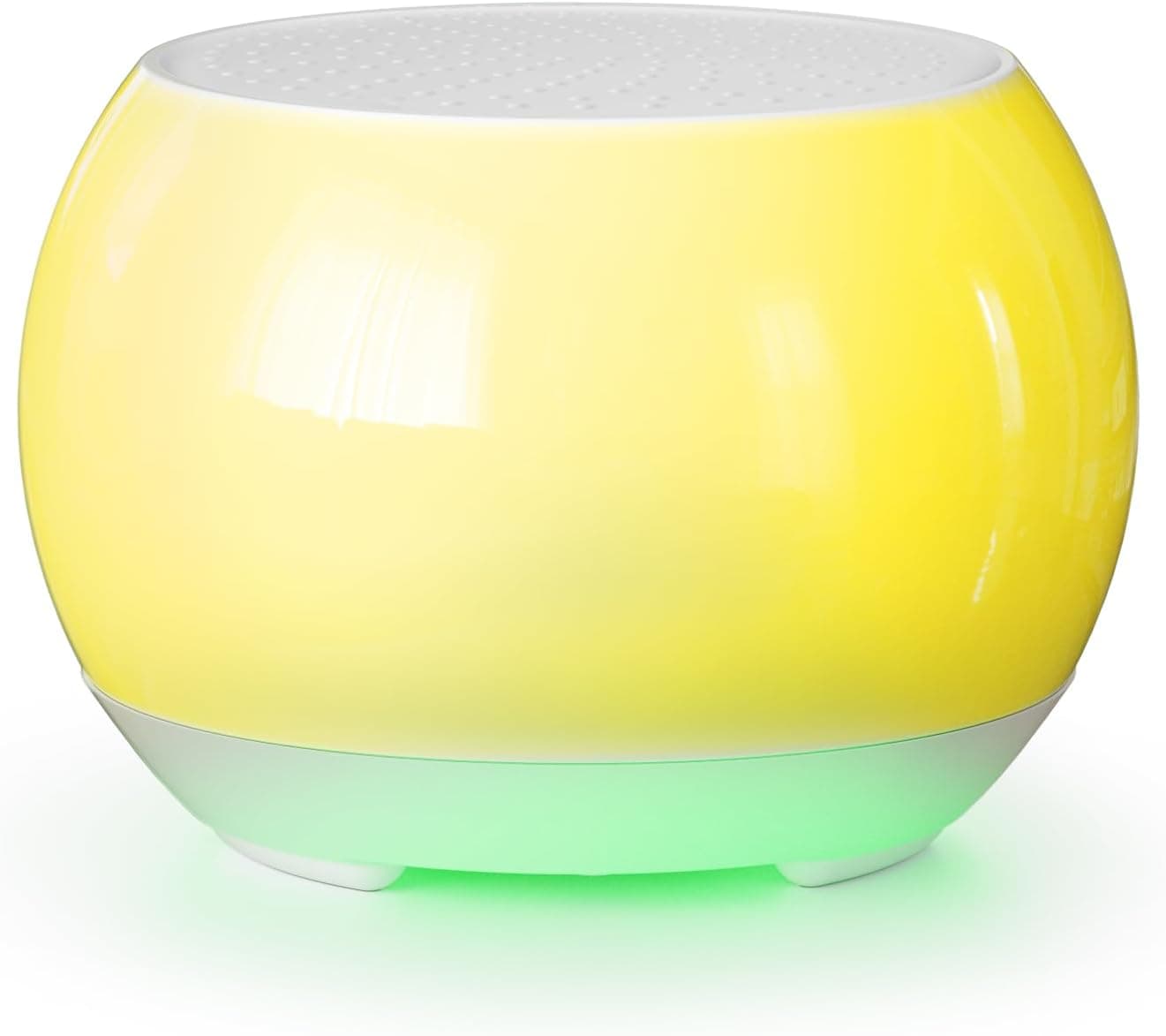 Blissaeon Ceramic Body Bluetooth Speaker for Meditation and Yoga, Sound Therapy with Light Effect (Yellow)