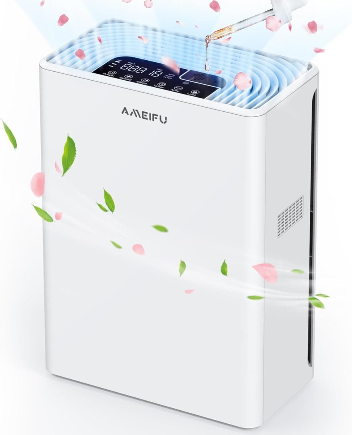 AMEIFU H13 True HEPA Air Purifier for Home Large Room Up to 2300 Sq Ft, 3 Fan Speeds