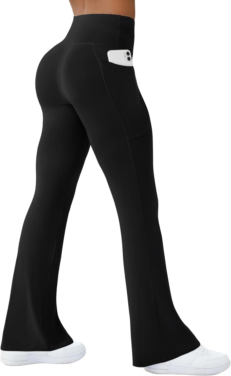 COPYLEAF Womens Yoga Pants with Pockets - High Waisted Flare Leggings, Bootcut Yoga Dress Pants