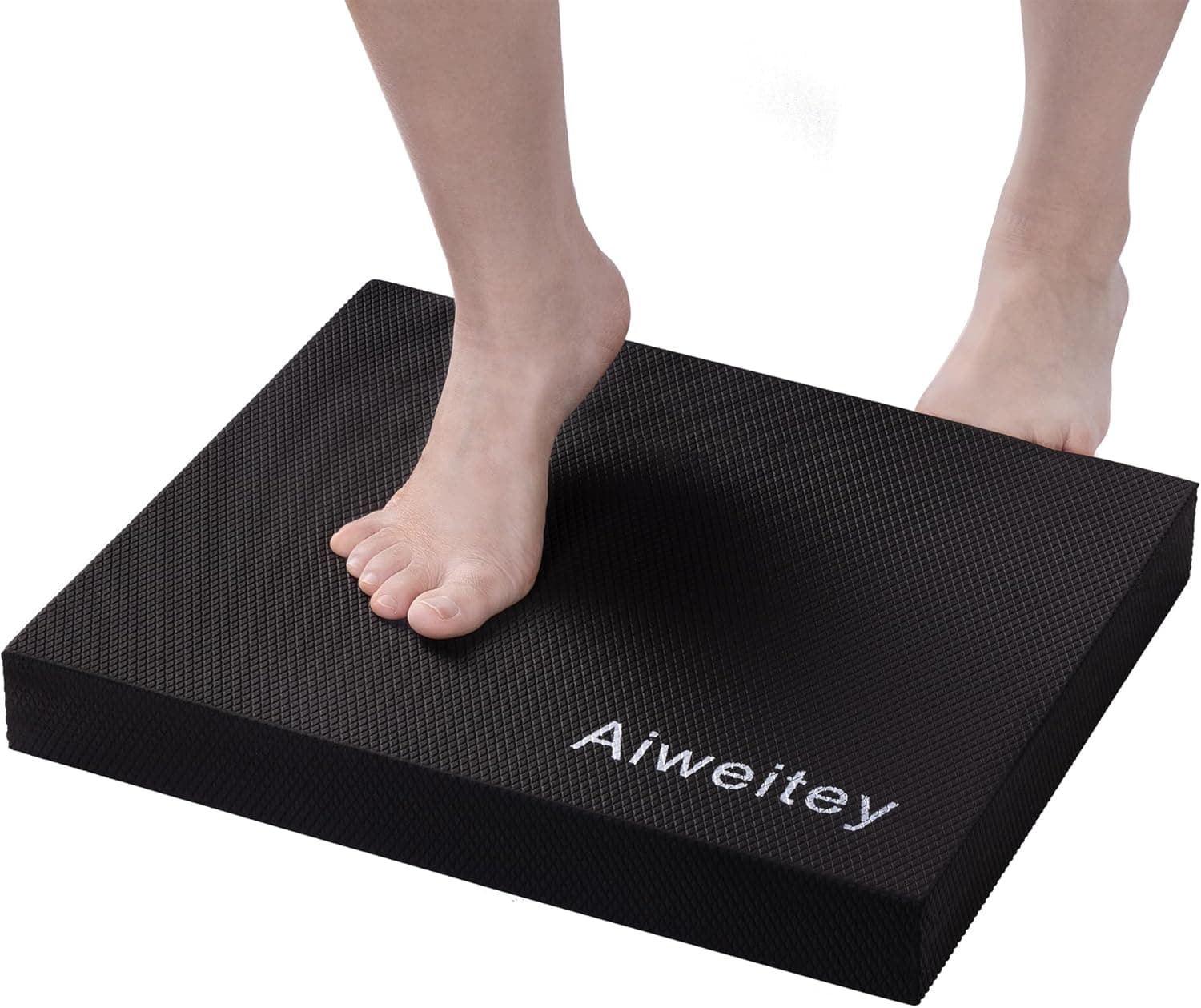 Stability Trainer Pad - Foam Balance Exercise Pad Cushion for Therapy and Yoga, Black