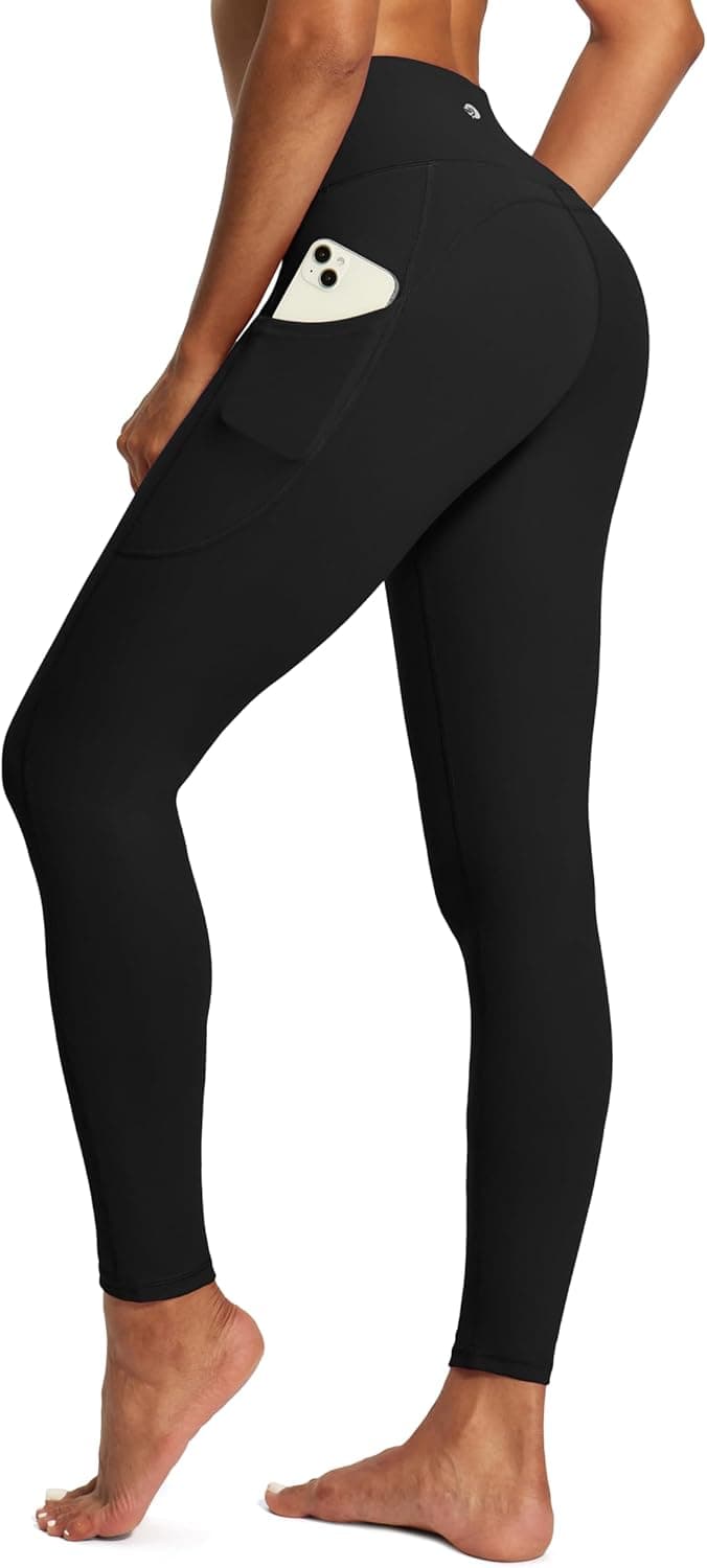 IUGA High Waist Yoga Pants with Pockets - Tummy Control Workout Leggings for Women, 4 Way Stretch