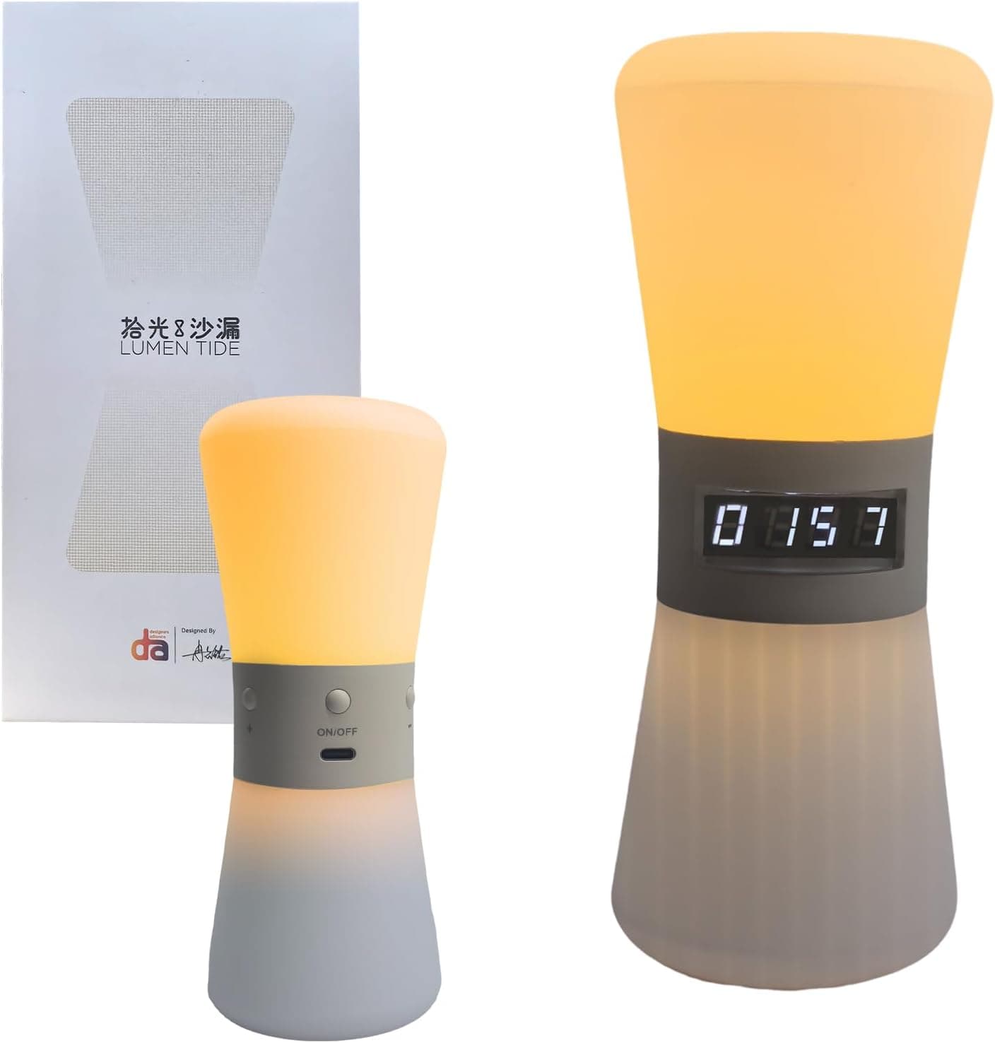 LED Visual Meditation Timer and Digital Hourglass, 1-99 Min Adjustable Silent Cube, Rechargeable