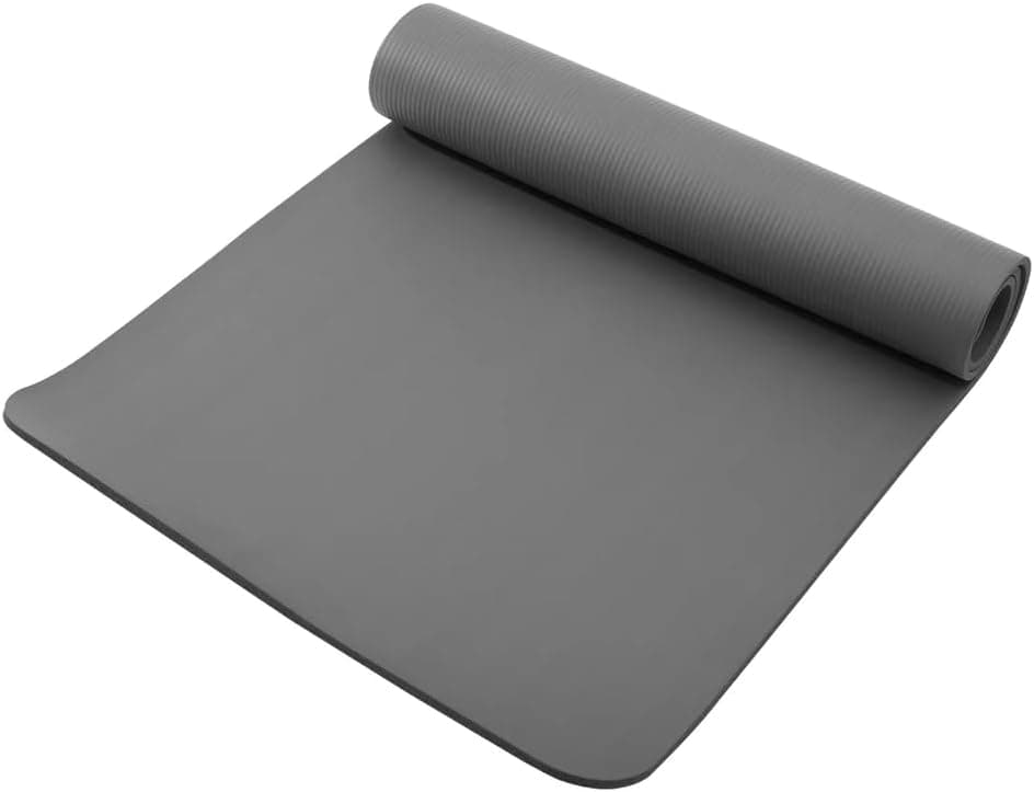 Activ8ted Living Yoga Mat Extra Thick 10mm Non-Slip, 72 x 31.5 Inch Extra Wide NBR Exercise Mat with Carry Strap