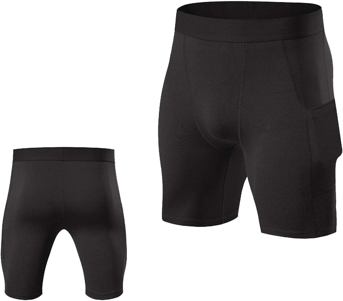 Men's Quick Dry Compression Training Shorts - Breathable Stretch Slim Fit Gym Workout Yoga Shorts